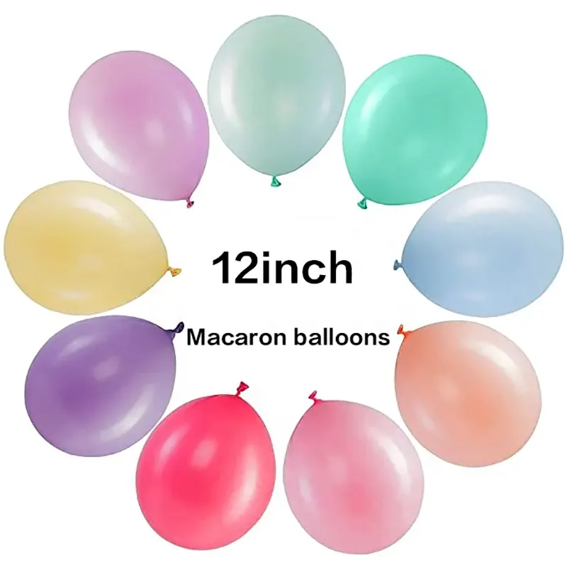 12 tum makronlatexballonger