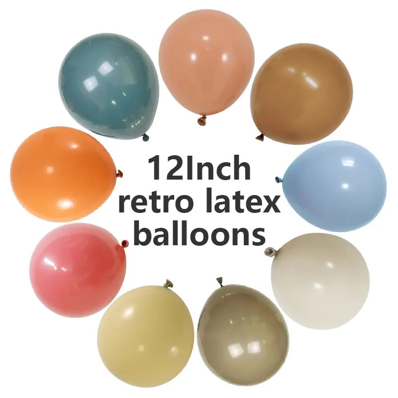 12 tums retro latexballonger