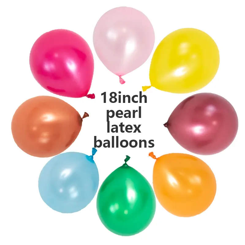 18 tums ballonger av pärla latex