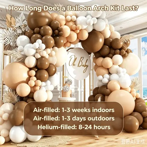 Hur länge håller ett ballongbågssats
