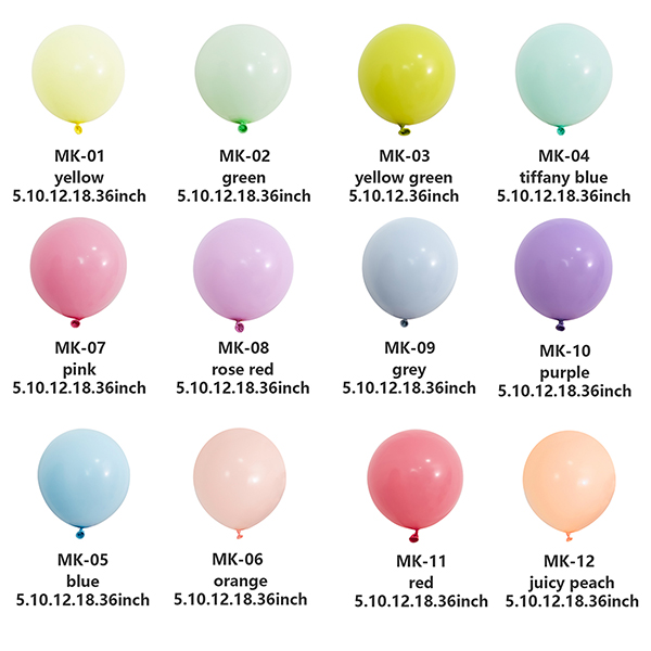 Hur man specificerar Macaron Latex Balloon Shades i blandade förpackningar