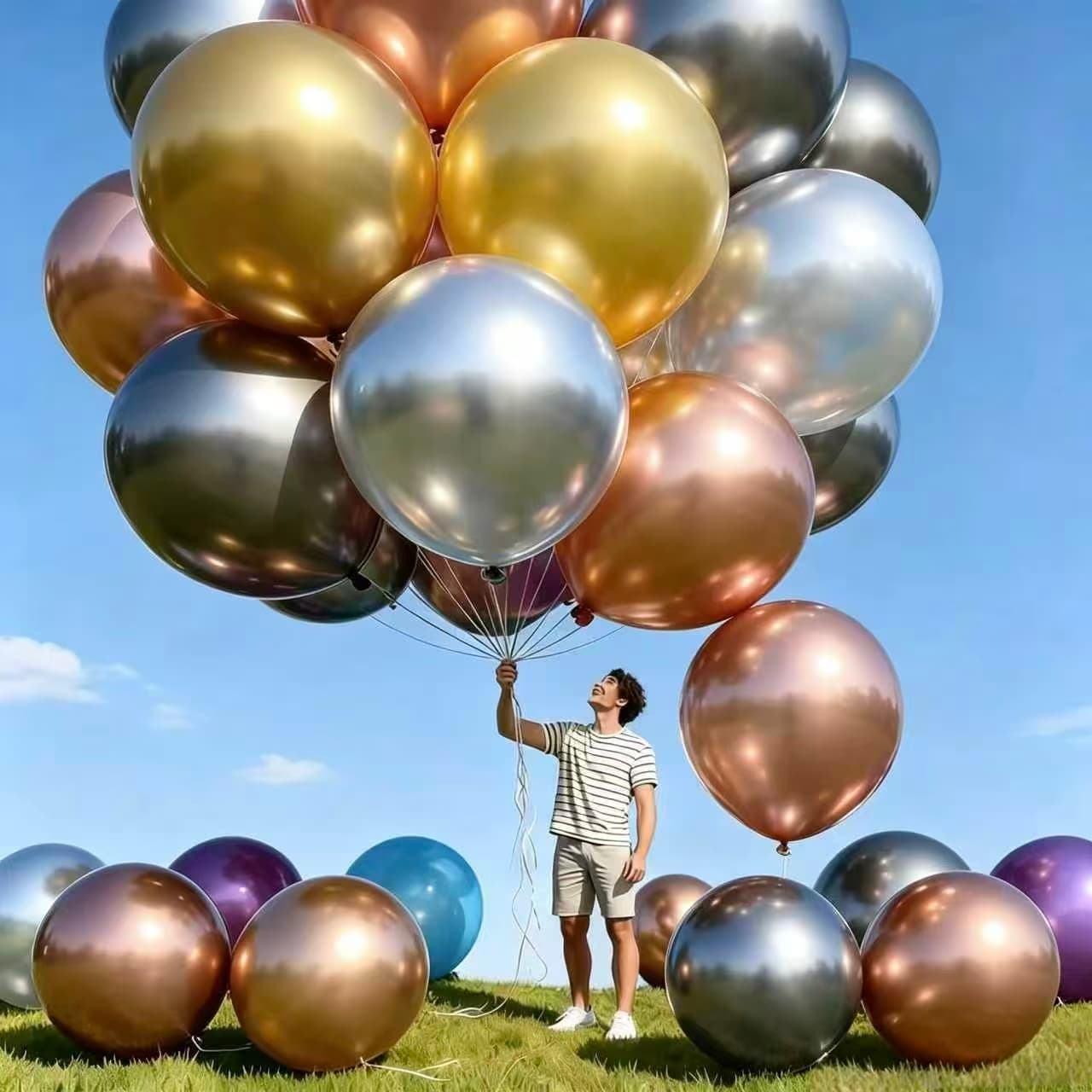 36 tums ballonger i metall