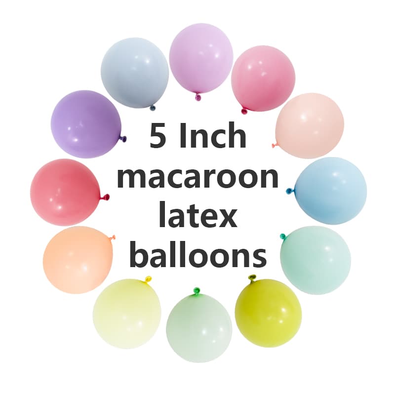 5 tums macaron latex ballonger