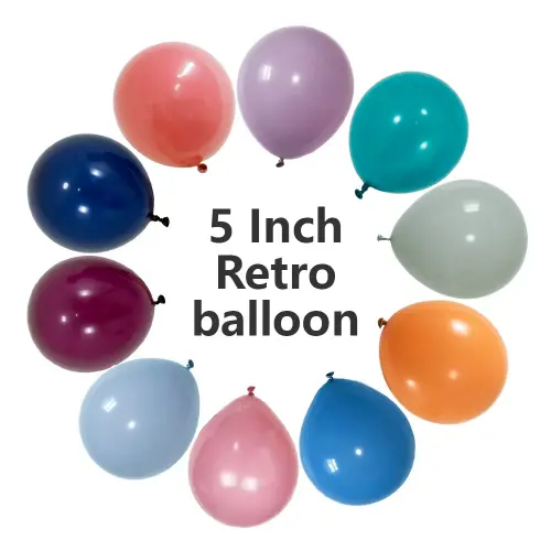 5 tums retro latexballonger