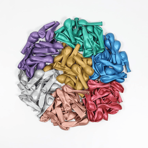 5 tums metallisk latexballong