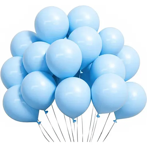 Blå macaron ballonger Blå macaron ballonger