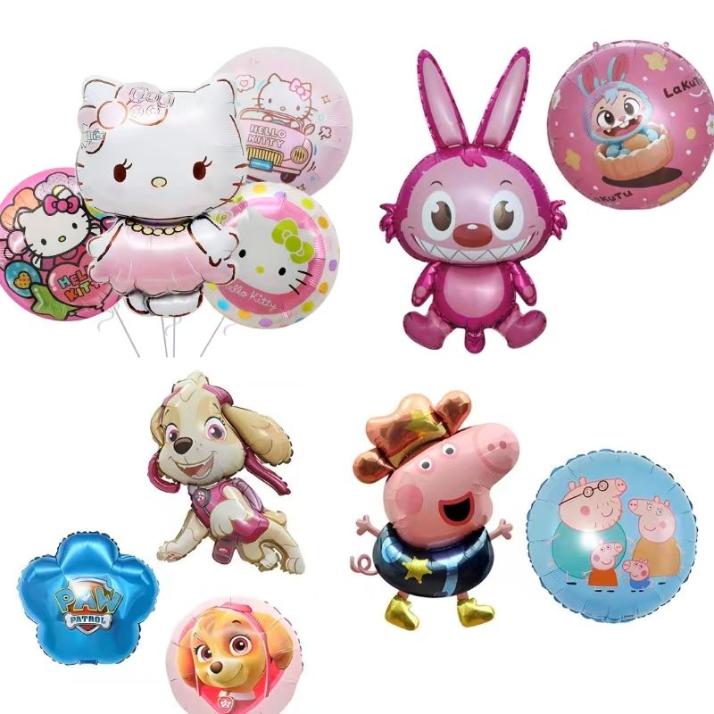 Tecknad tryckta folieballonger