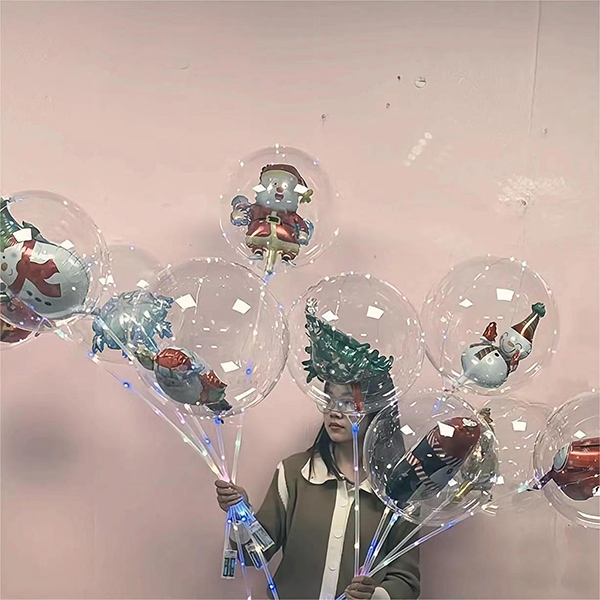 Boboballong med jultema