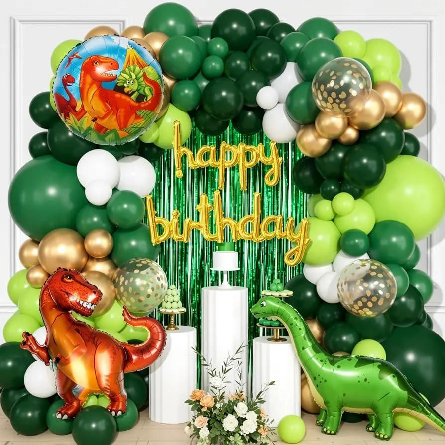 dinosaurie födelsedag ballong krans