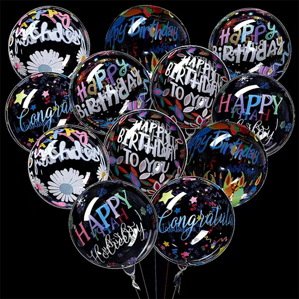 Grattis på födelsedagen bobo ballonger