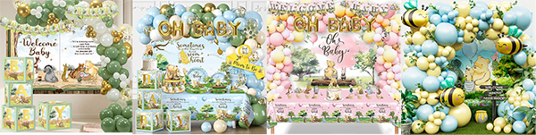 Winnie the Pooh balloon arch garland kit