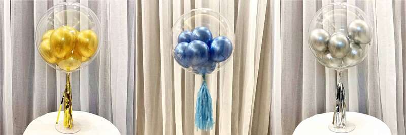 5 inch metallic balloon small set
