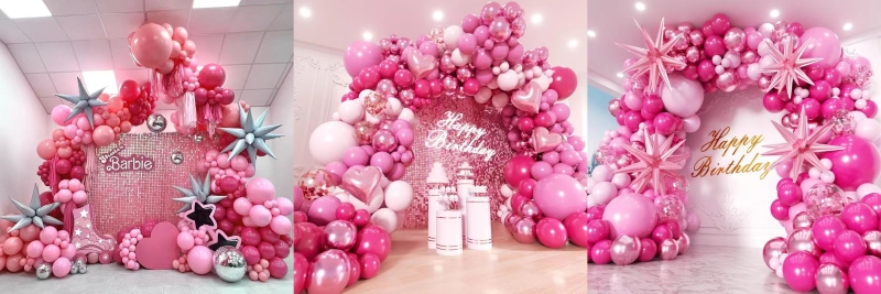 Pink Balloons Garland Sets
