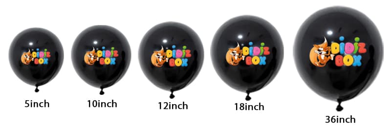 Custom-printed balloons