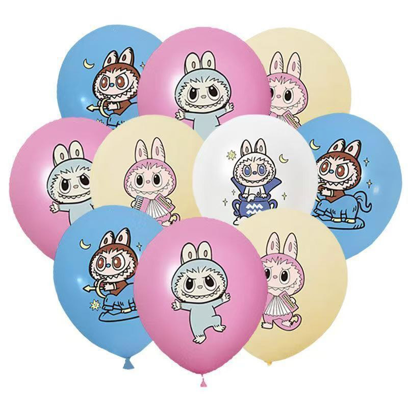 Labubu tryckta ballonger