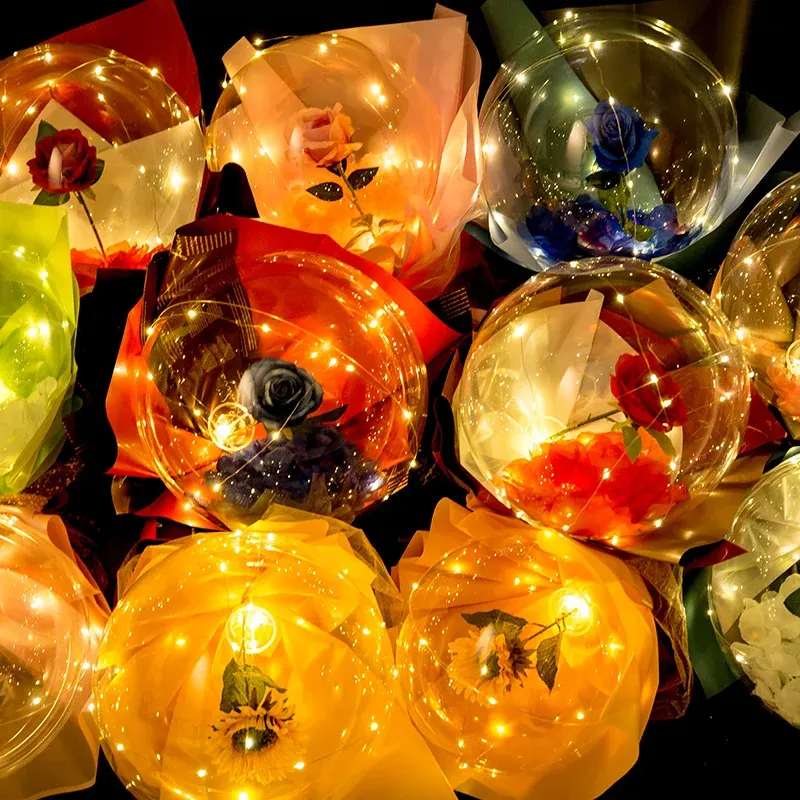 LED Rose Bobo ballonger