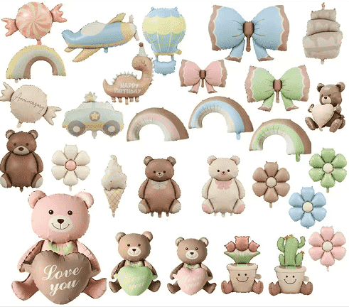 Matta frostade folieballonger