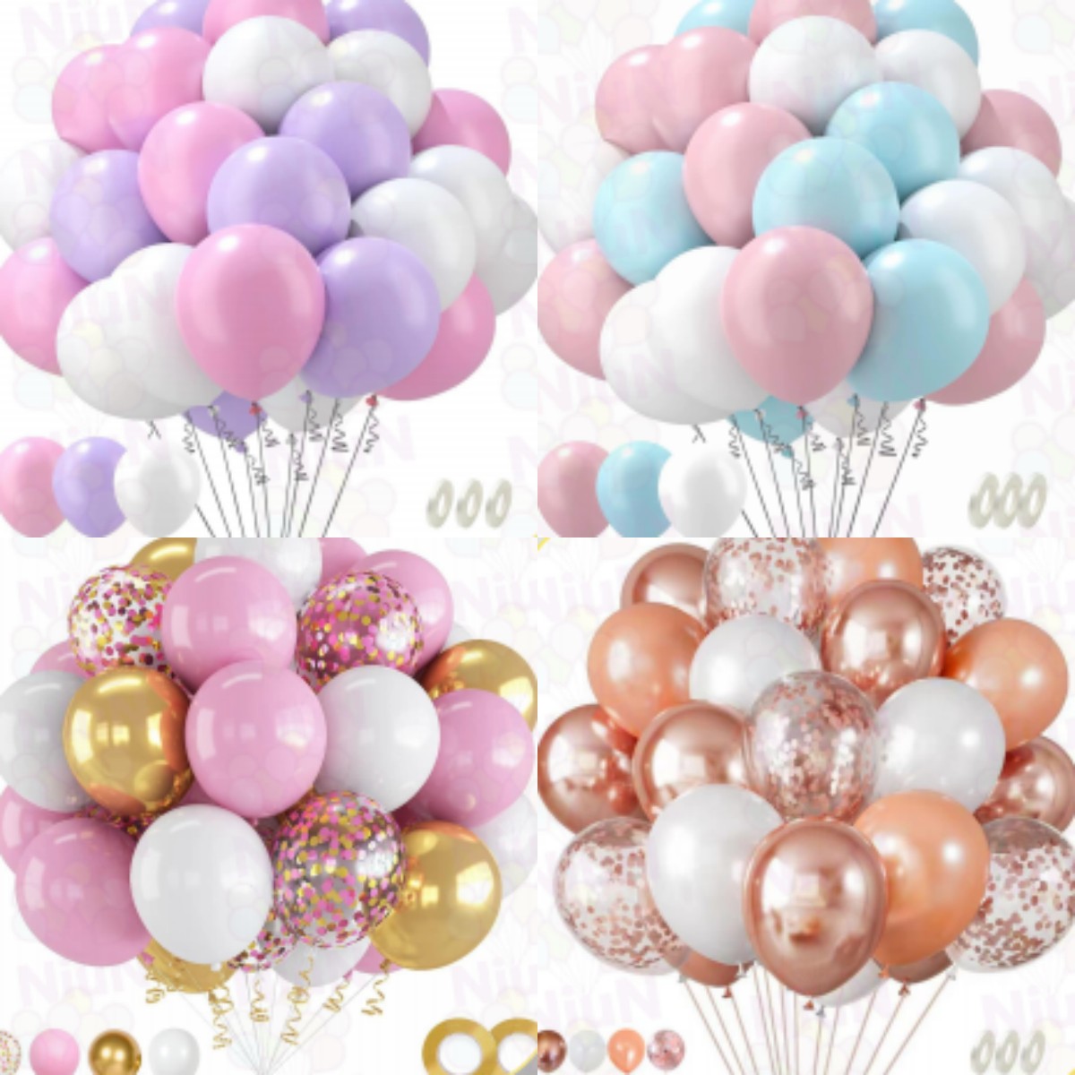 små ballonguppsättningar