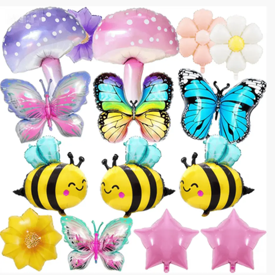 Folieballong med vårtema