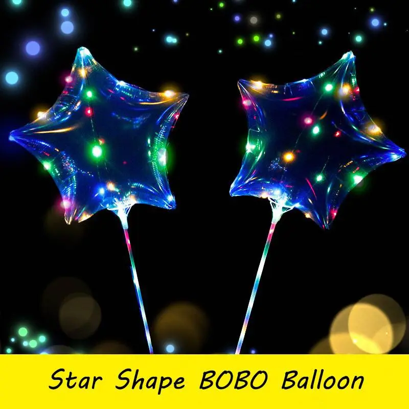 Stjärnformade boboballonger