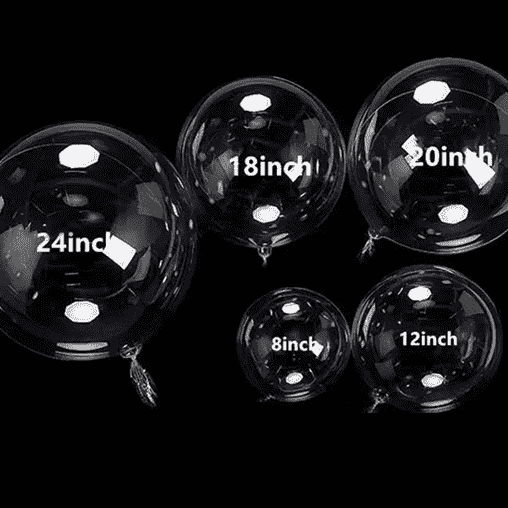Transparent bobo ballong