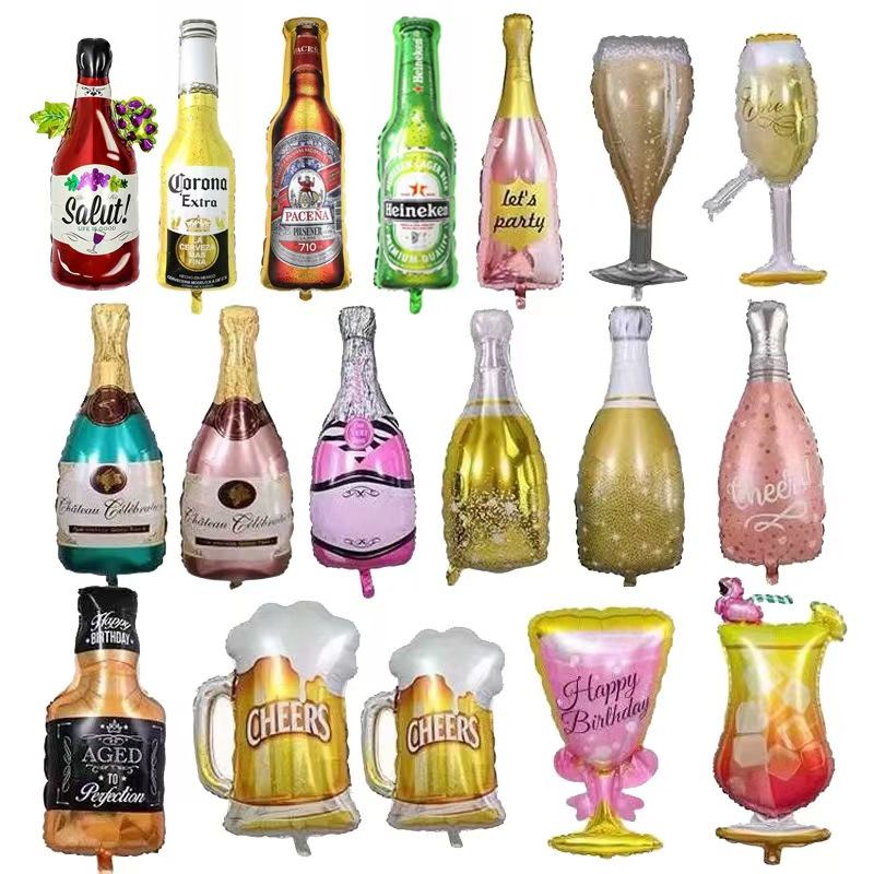 Vinflaska folieballonger